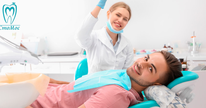Комплексный осмотр стоматолога, профессиональная гигиена полости рта с Air Flow, установка имплантата премиум-класса и брекет-системы в стоматологической клинике «СтоМос».