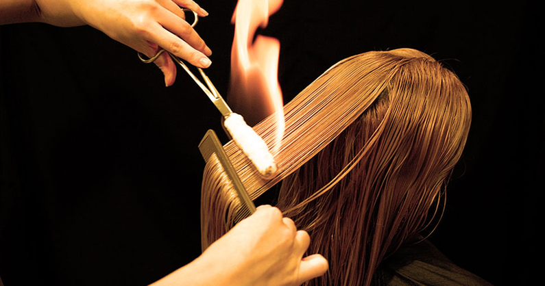 Пирофорез - лечение  волос огнем, а также, стрижки, ламинирование, мелирование, окрашивание, биохимия, карвин в парикмахерской «Софья».