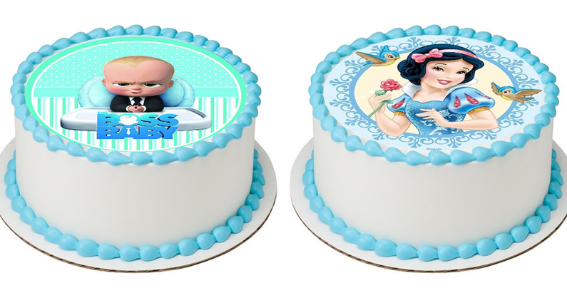 Торты с фотопечатью любимых мультфильмов, торты с лого, свадебные торты от кондитерской «Napoleon».