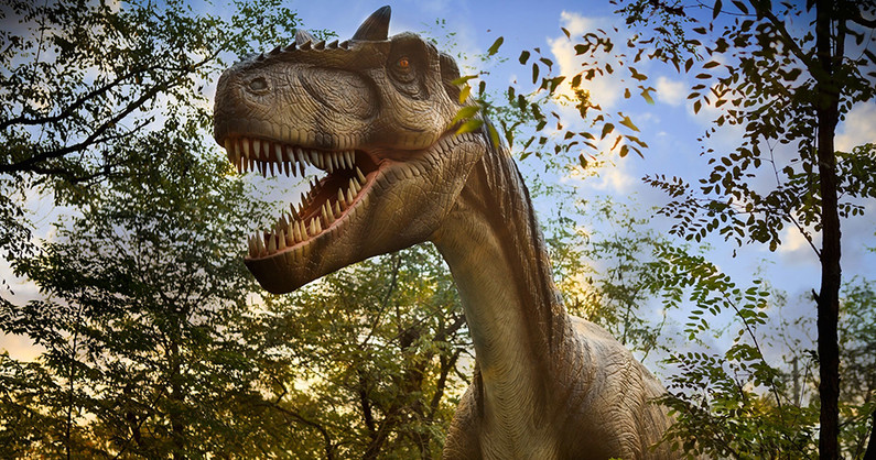 Посещение парка динозавров «Затерянный мир».