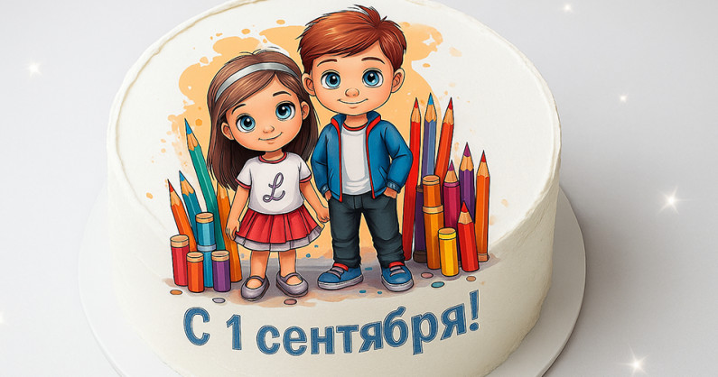 Торты с фотопечатью, бенто-торты и зефирный десерт на 1 сентября от кондитерской «Napoleon».