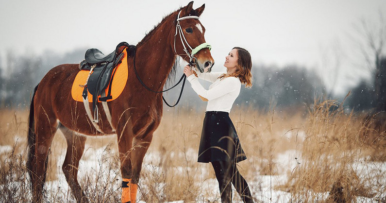 Конная прогулка, катание на лошади, занятие по верховой езде, прокат лошади для фотосессии в конноспортивном клубе «Престиж».