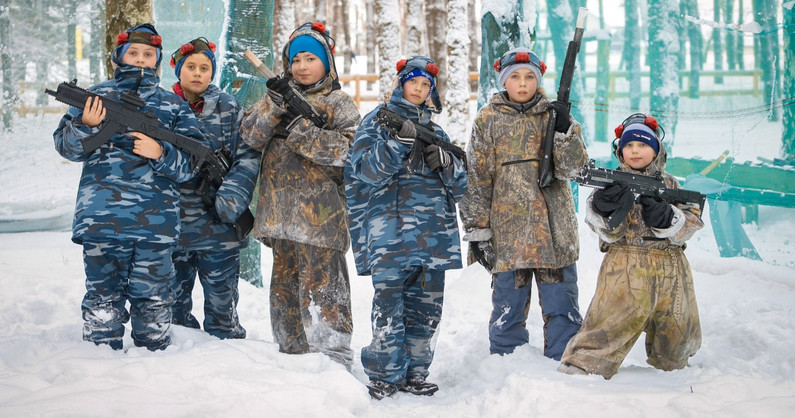 Игра в лазертаг от клуба «Арсенал».