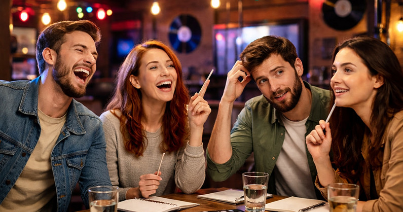 «Музыкальный квиз» в танцевальном караоке-баре «Meet.Point» от клуба настольных игр «Выход в люди».