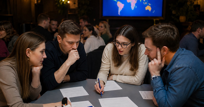 Антиквиз «Страны мира» от «IQUIZ» в баре «Есенин».